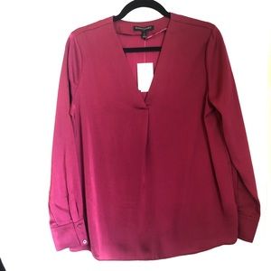 NWT satin pink blouse
